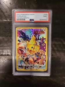 PSA 9 Pikachu Krone Zenith #160/159 Full Art 2023 Pokemon Krone Zenith - Bild 1 von 2