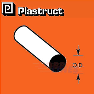 SOLID ROUND ROD range styrene ABS plastic polystrene 0.25mm - 6.4mm MR PLASTRUCT