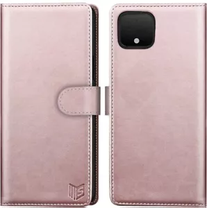 SUANPOT RFID Blocking Wallet Case For Google Pixel 4 ~ Rose Gold ~ Fits Pixel 4 - Picture 1 of 5