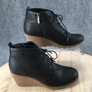 Cloudwalkers By Avenue Boots Womens 9.5 Wide Kylie Ankle Booties 205231 Black - Picture 1 of 17