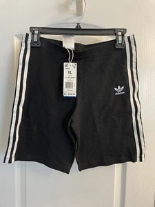 Adidas Kids Cycling Shorts, Tights, Black & White, Size XL NWT - Picture 1 of 5