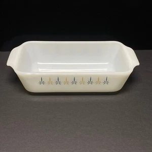 Vintage Fire King Candle Glow 1QT Loaf Pan Ovenware Anchor Hocking Bakeware - Picture 1 of 10
