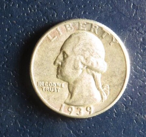 1939 P Washington Quarter  - excellent condition Cover