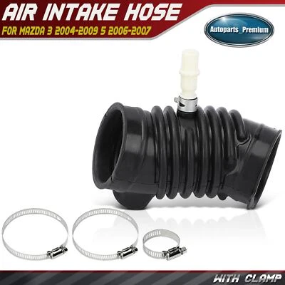 7.2 inch Engine Air Intake Hose w/ Clamp for Mazda 3 04-09 5 06-07 L4 2.3L 2.0L - Image 1 of 4