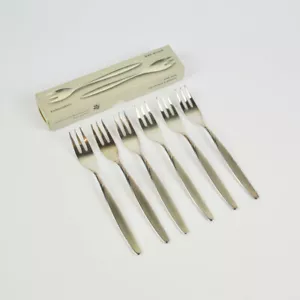 WMF Real Silver Cake Forks "Rome" - 4564 - Small Forks - Vintage - 800 Silver - Picture 1 of 7