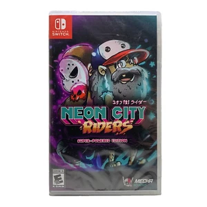 NEON CITY RIDERS: SUPER-POWERED EDITION Neu NINTENDO SWITCH Spiel ESRB Release - Bild 1 von 15