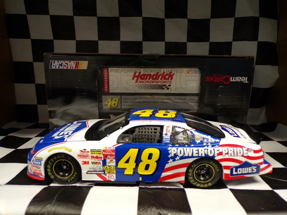Jimmie Johnson #48 Potenza Di Orgoglio 2002 Monte Carlo 1:24 Team Caliber - Immagine 1 di 4