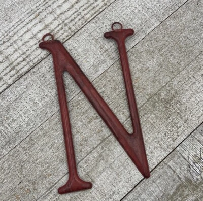 Red Metal “ N” Letter - Image 1 of 2