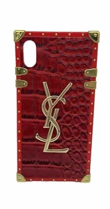 Saint Laurent iPhone Xs Max Hülle Rot und Gold Farbe  - Bild 1 von 5