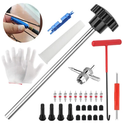 30PCS Quick Change Tire Valve Tool Kit Replacement with 4 TR413 4-Way Valve Tool - Image 1 of 4