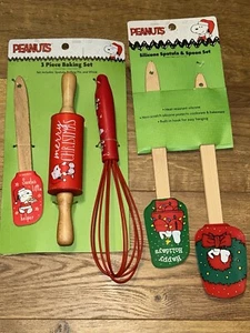 Snoopy Christmas Set da Forno e Spatola 3 Pezzi NUOVO - Foto 1 di 6