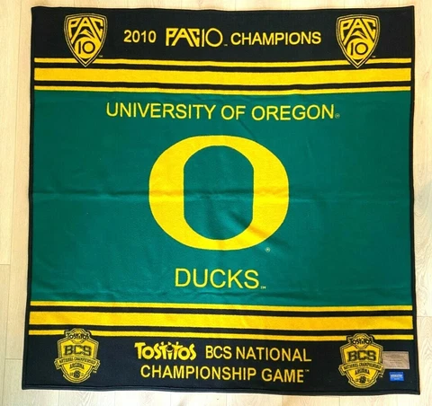 Pendleton Wool Blanket University of Oregon DSC National Championship Game Cover