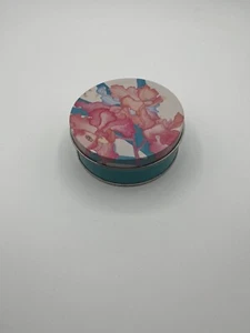 Vtg The Tinsmith's Craft Set of 6 Flower Boho Floral Coaster Set with Case - Picture 1 of 6