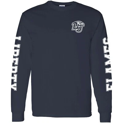 Liberty Flames Double Sleeve Print Long Sleeve - Navy - Image 1 of 4