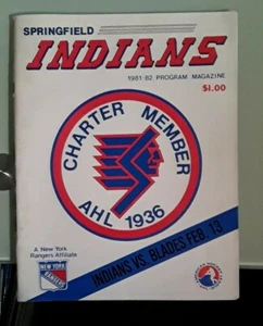Nueva York Rangers Afiliada SPRINGFIELD 1981 1982 82 Revista del programa - Imagen 1 de 5