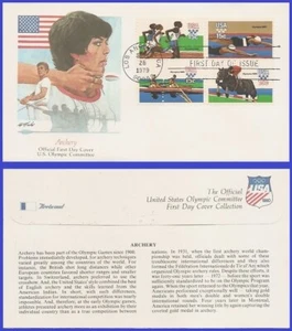 USA4 #1791-94 U/A FLEETWOOD FDC BL4 Summer Olympics - Picture 1 of 1