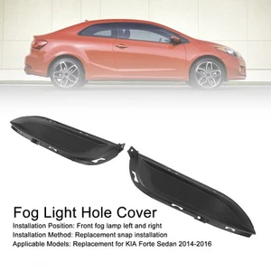 ›・2PCS Fog Light Hole Cover Grille Molding Trim 86563000 For Forte Sedan - Foto 1 di 12
