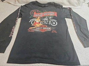 HARLEY DAVIDSON Pinup Girl LONG SLEEVE T SZ M BIRMINGHAM AL. - Picture 1 of 7