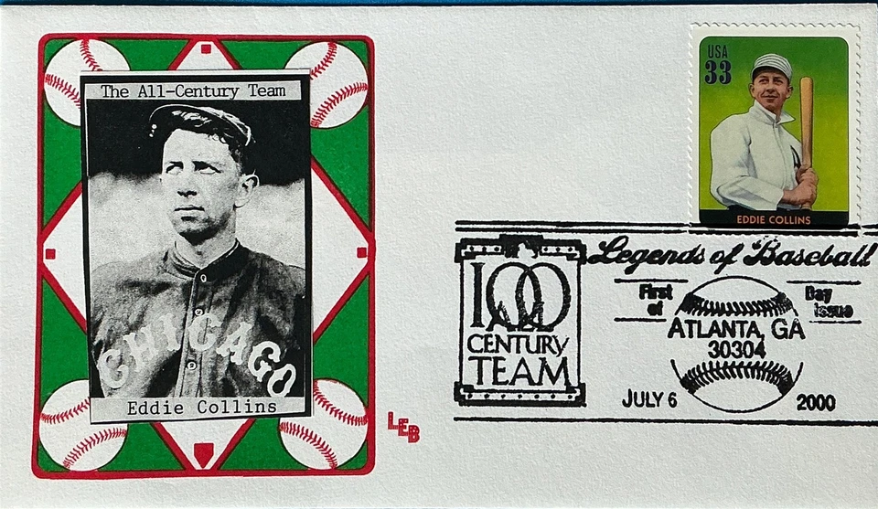 LEB 3408 Baseball Great Eddie Collins  - Image 1 of 1