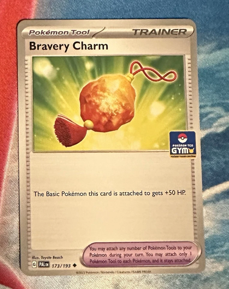 Pokemon BRAVERY CHARM #173/193 Asia Exclusive GYM Promo - NM - Image 1 of 1