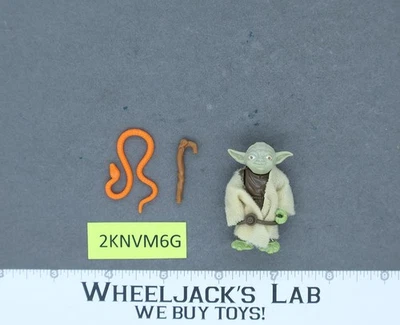 Йода с оранжевой змеей 100% полный Star Wars ESB 1980 винтажный Kenner без REPRO - Изображение 1 из 2