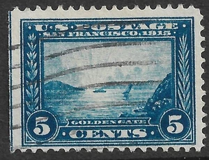 Stati Uniti #399 5c. Emissione Panama Pacifico usata molto bene - Foto 1 di 2