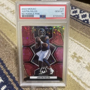Justin Fields 2022 Panini Mosaic Pink No Huddle Prizm/20 #33 PSA 10 c286 - Imagen 1 de 5