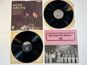 Two Gene Krupa LPs Self Titled 1965 Metro and His Orchestra 1985 Alamac - Picture 1 of 4