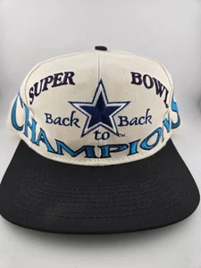 Dallas Cowboys Back to Back Super Bowl Champions XXVIII Snapback Hat Cap Vintage - Picture 1 of 6