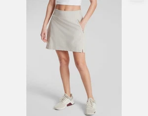 Athleta Soho Skort Abalone beige sportlich Wandern Tennis Golf Damengröße 12 - Bild 1 von 11