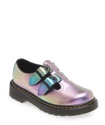 Zapatos Mary Janes Dr. Martens Juvenil Niña Talla 3 Arco Iris Cuero Arrugado SK1-19 Foto 1 de 4