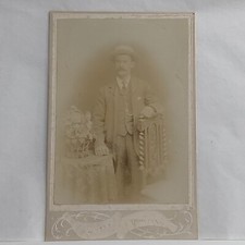 Victorian Photograph Cabinet Card of a Gent Hat W West Windsor