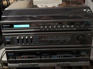 Panasonic Stereo Music System SG-H10 AM/FM Dual Tape Deck, Turn Table & Receiver - Picture 1 of 11