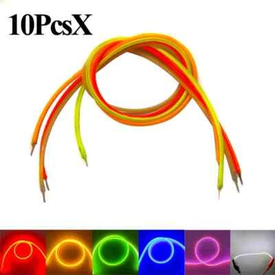 10PCS 3V 130mm 300mm Edison Led Filament Cold White Retro Cob Flexible Filament - Image 1 of 4