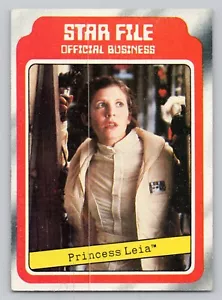 1980 Star Wars L'impero colpisce ancora Star File Principessa Leia #3 set base - Foto 1 di 2