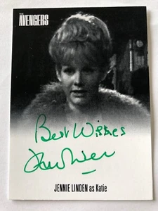 THE COMPLETE AVENGERS SERIES 1 JENNIE LINDEN AUTO CARD AVJL2 Rare Green Auto! - Picture 1 of 1