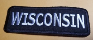 Wisconsin Embroidered Patch approx 1.25x3.75" - Picture 1 of 2