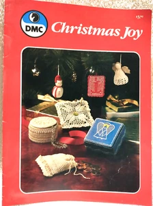 DMC Christmas Joy Stocking Sachet Trivets Gift Bag Embroidery Thread Crochet 48 - Picture 1 of 5