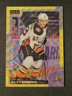 20-21 OPC Platinum Jakob Silfverberg 🌈🌈🌈 Neon Yellow Surge Variant  - Image 1 of 2
