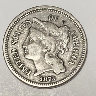 1873 United States Three Cent Nickel  - Image 1 of 4