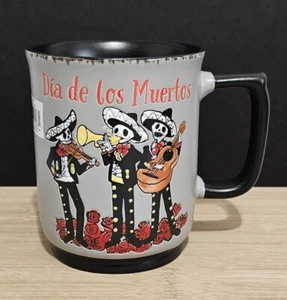 ELI + ANA Dia de Los Muertos Mug 4.75" Day of the Dead Mariachi Halloween NEW - Picture 1 of 8
