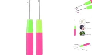2Pcs Latch Hook Tool,Latch Hook Crochet Needle,Big Crochet Needle 6.29 Inch Red - Picture 1 of 6