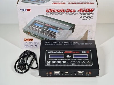 SKYRC D400 Modellbau-Multifunktionsladegerät 2 Ladekanäle 2x200W Lipo 1-7S - Bild 1 von 4