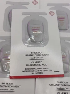 LOT OF 10 SHISEIDO URBAN ENVIRONMENT SUN DUAL CARE OIL-FREE HYALURONIC ACID 2ML - Picture 1 of 2
