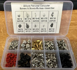 228pce, Computer Screws & Standoffs Assortment. - Picture 1 of 3