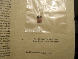Ancient Egyptian Carnelian Beads Greco-Roman Period after 332BC - Picture 1 of 3