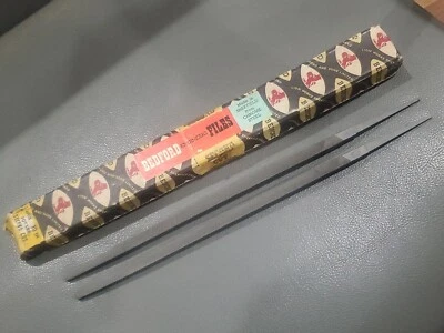 QTY 2 Bedford Chome Steel 10" x 3/8 SQUARE Second Cut File Blacksmith Bladesmith - Image 1 of 3