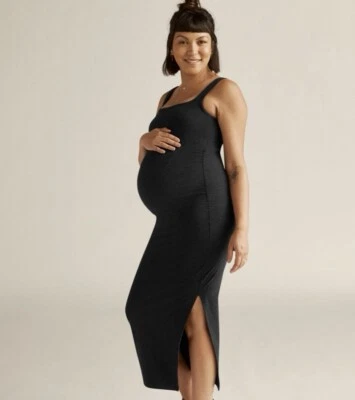 Beyond the Bump Yoga Spacedye Icon Maternity Dress Darkest Knight L $120 - Image 1 of 4