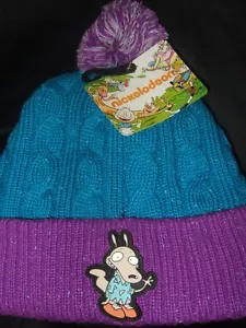 Rocko's Modern Life Nickelodeon 90's Rewind Cartoon Character Pom Beanie Cap Hat - Picture 1 of 3