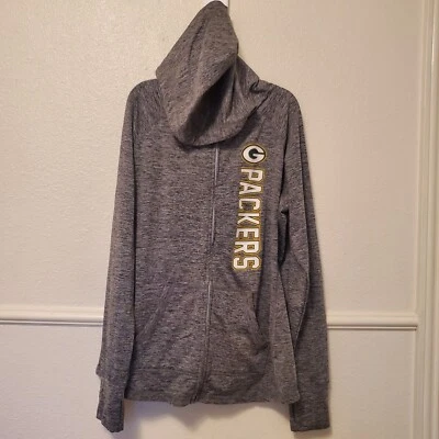 Куртка командная одежда Green Bay Packers свитер с капюшоном на молнии карманы размер L - Изображение 1 из 4